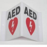 HeartSine Triangular AED Wall Sign