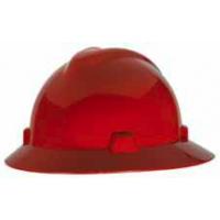 MSA V-Gard Non-Slotted Protective Hard Hat with Staz-On Suspension